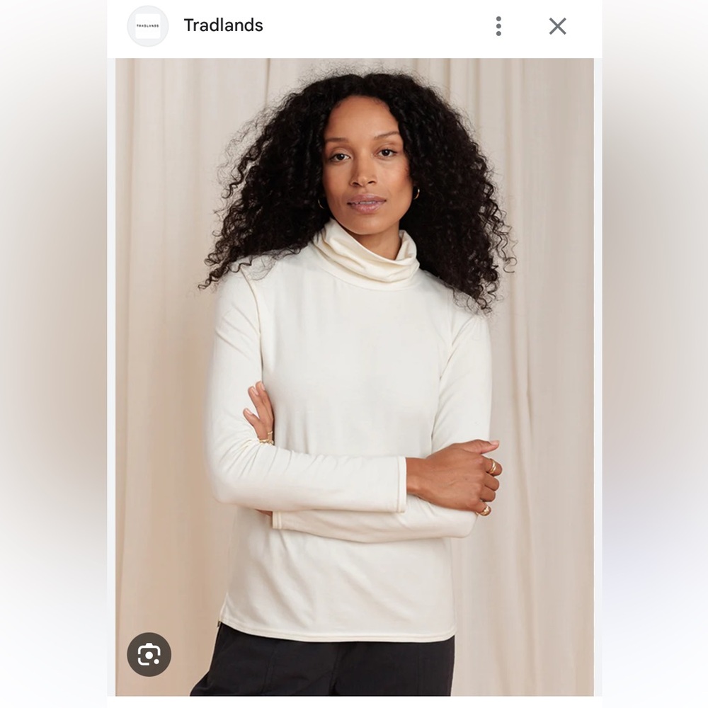 Tradlands Monty Cream Long Sleeve Turtleneck